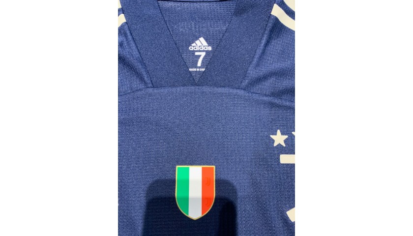 Ronaldo's Signed Match Issued Shirt, Juventus-Lyon 2020 - CharityStars