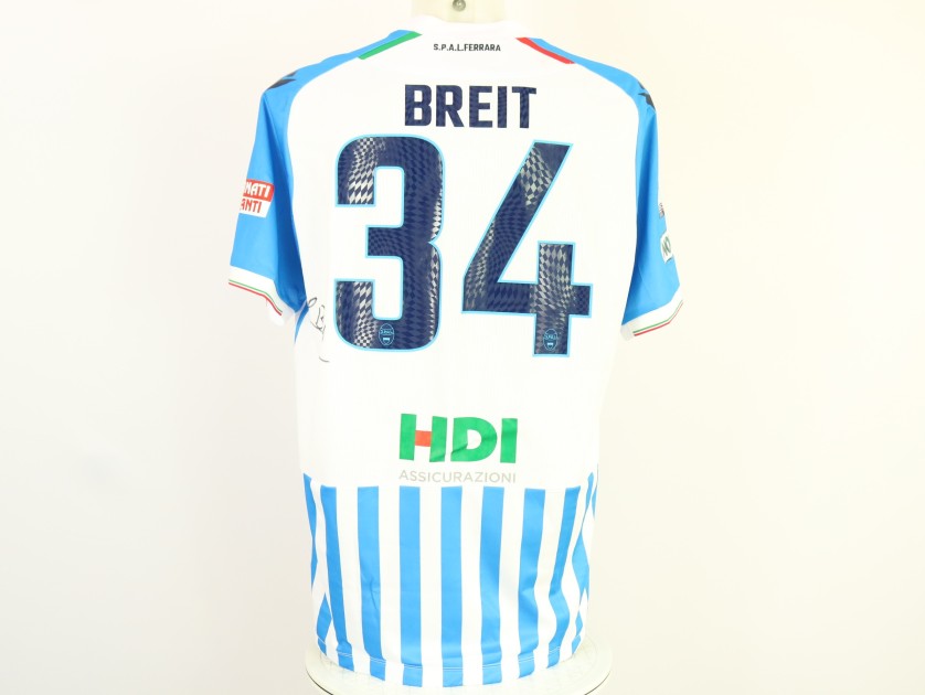 Breit's Unwashed Signed Shirt, SPAL vs Gubbio 2024 