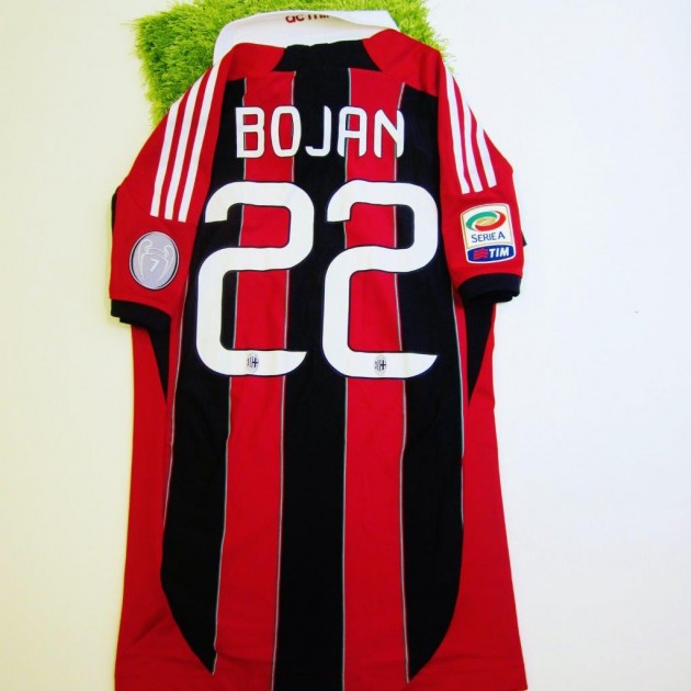 Bojan Milan match issued shirt,Milan-Chievo Verona Serie A 2012/2013