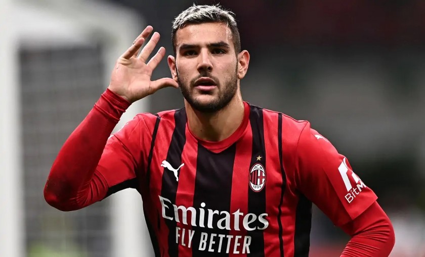 Theo Hernandez's AC Milan Match Shirt, 2021/22