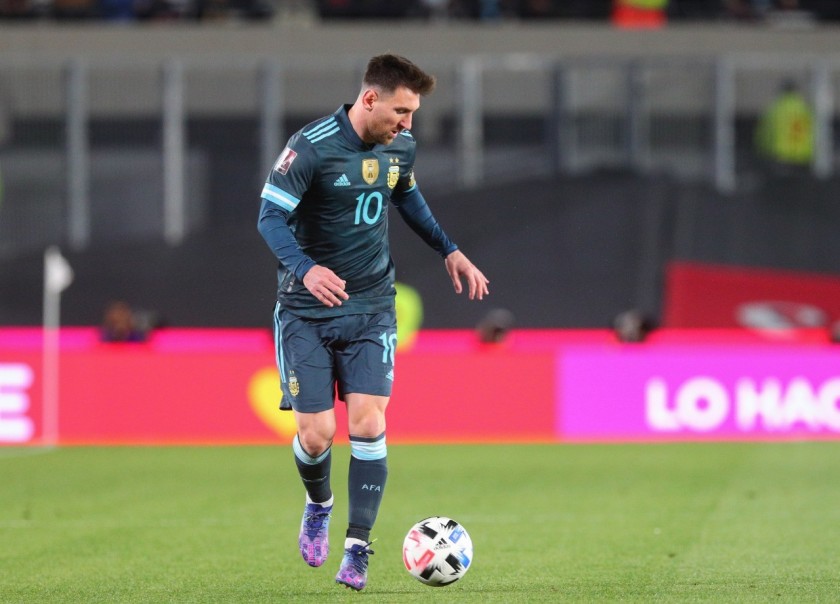 Messi's Match-Issued Shirt, Argentina vs Peru 2021 - CharityStars