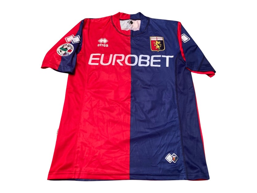Genoa ユニフォーム errea 赤青　セリエA Juric's Match-Issued Shirt Genoa, 2007/08 - CharityStars