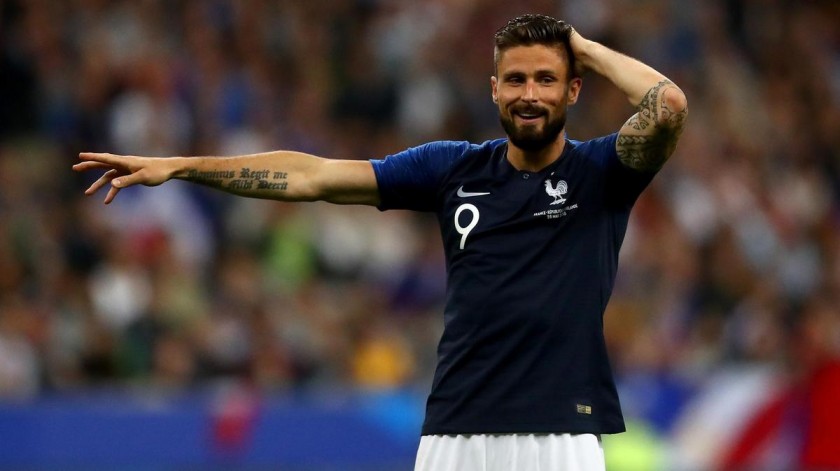 Giroud's Official France Signed Shirt, 2018