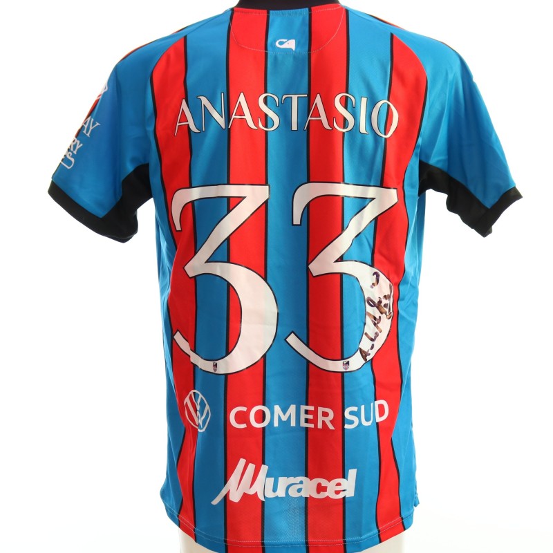 Anastasio's unwashed Signed Shirt, Catania vs Benevento 2024 