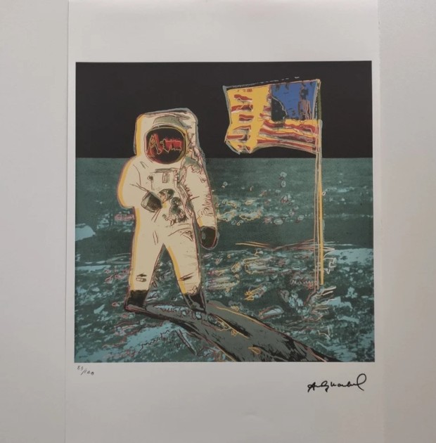 "Moonwalk" Lithograph Signed by Andy Warhol 