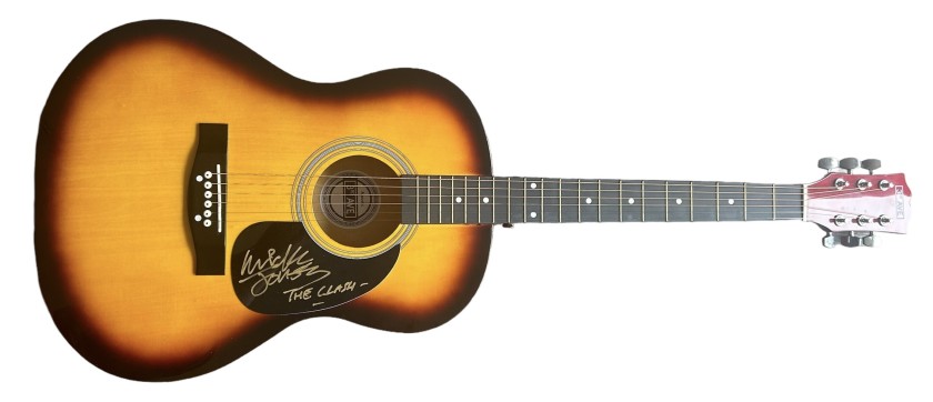 Mick Jones Signed Acoustic Guitar