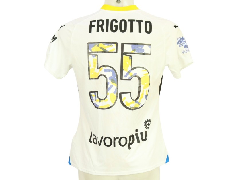 Frigotto's Issued Shirt, Parma vs Ravenna Women 2024 - Patch Always With Blue