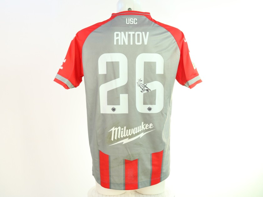 Antov's Signed Unwashed Shirt, Cremonese vs Reggiana 2024