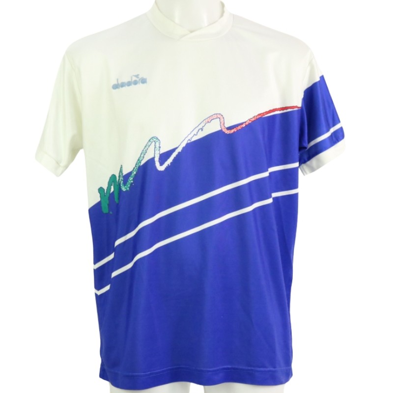 Maldini's Italy Training Shirt, 1990