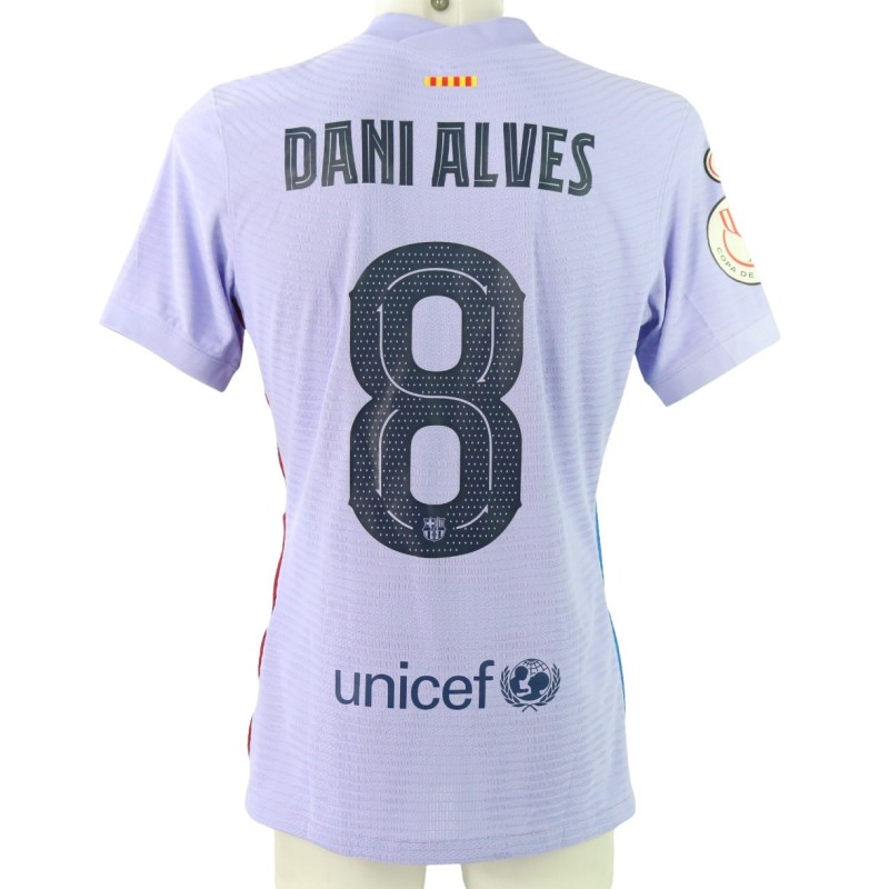 Dani Alves' Barcelona Match-Issued Shirt, Copa del Rey 2021/22