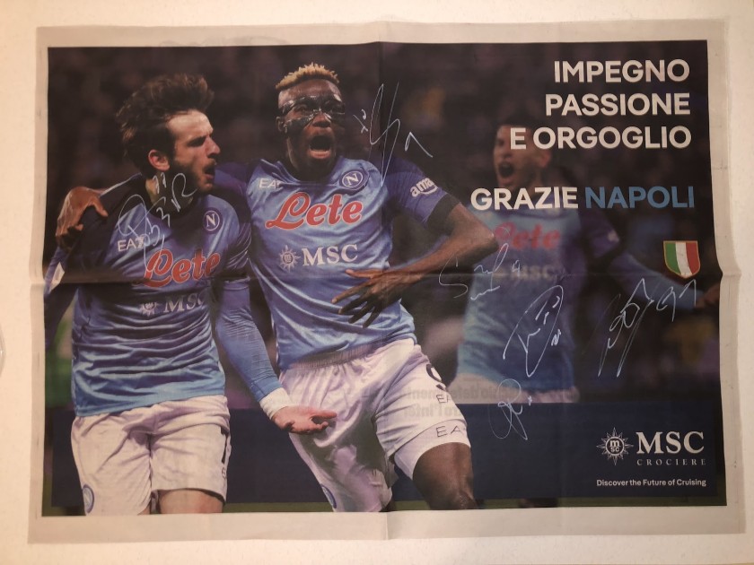 Official Napoli Poster, 2022/23 - Signed by the players - CharityStars