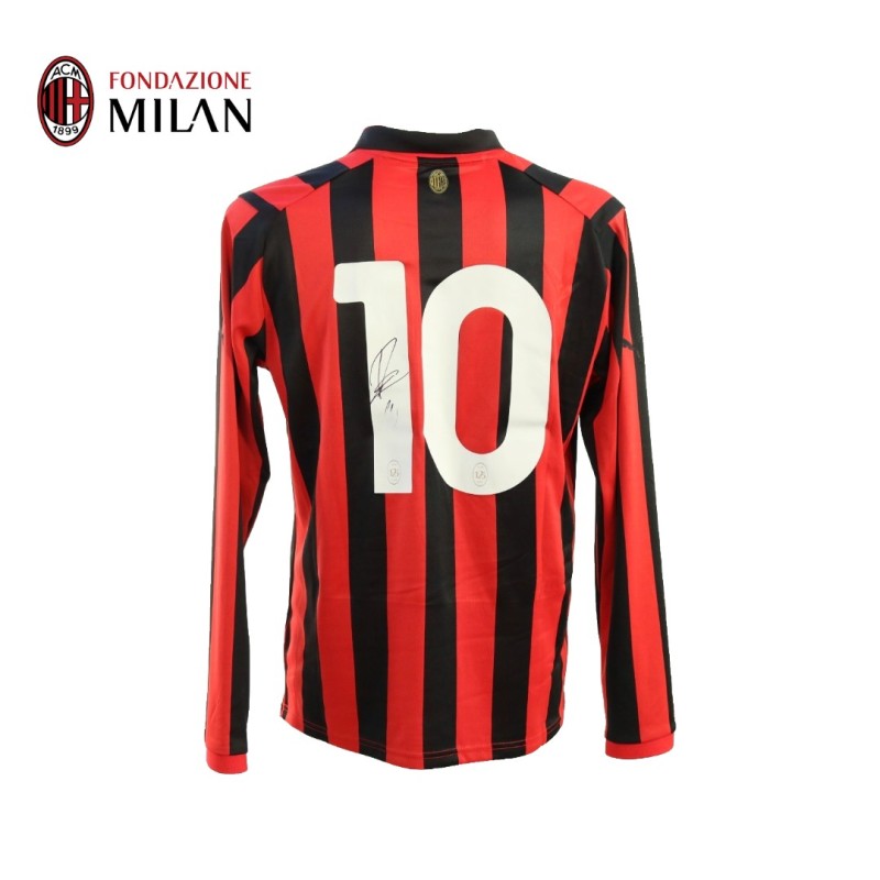 Leao's Milan Signed Official Shirt, 125 Anniversary