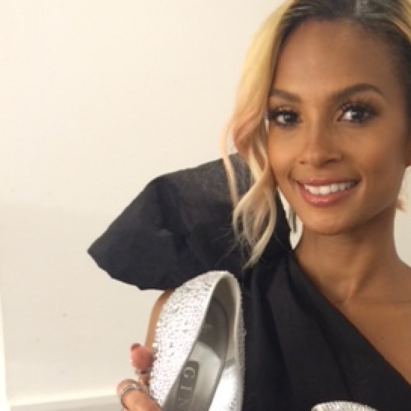 Alesha Dixon's Autographed Gina Heels from her Personal Collection
