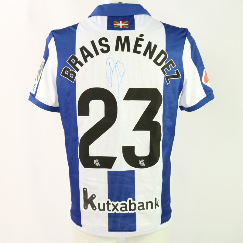 Brais' Signed Unwashed Shirt, Real Sociedad vs Barcelona 2024