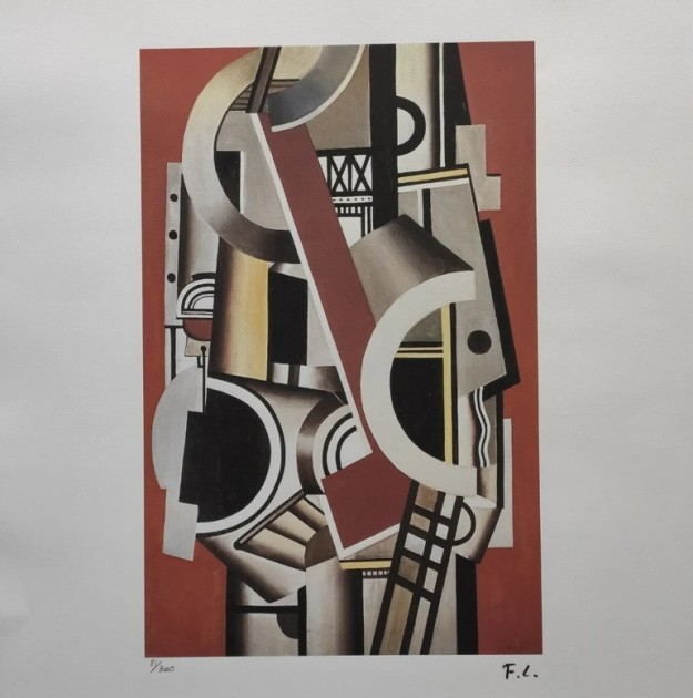 "Machinery" Lithograph Signed by Fernand Léger