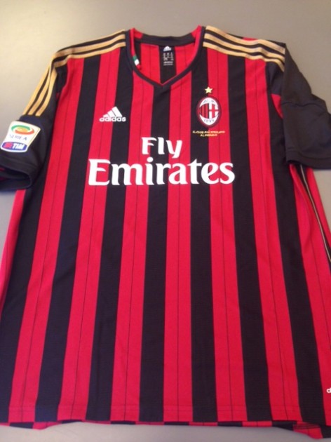 Milan fanshop shirt, Robinho, Serie A 2013/2014 - signed