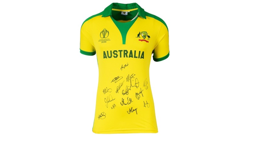 Australia Squad Signed 2019 ICC World Cup Shirt