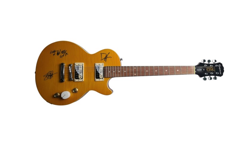 Slash Epiphone Guitar with Guns N Roses Digital Signatures