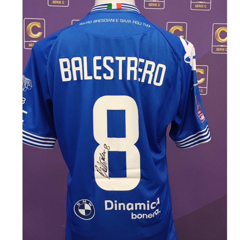 Balestrero's Union Brescia Signed Issued Shirt, 2025/26