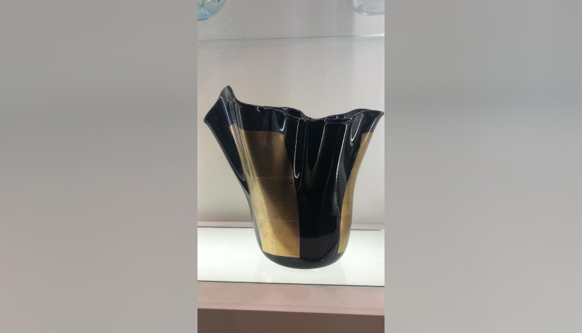 Murano "Fazzoletto" Glass Vase