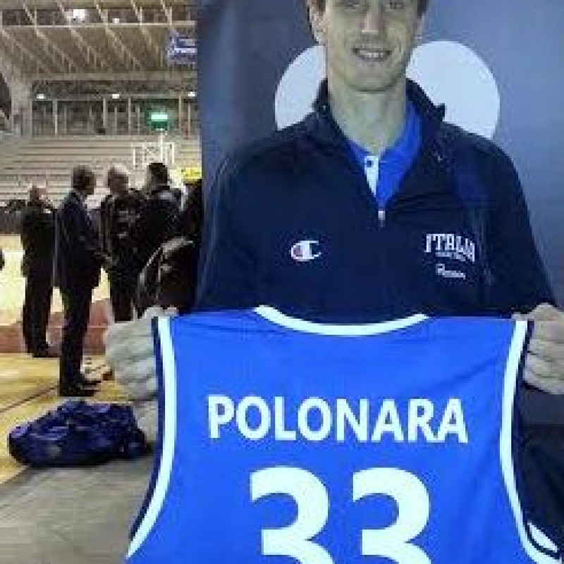 Polonara worn signed shirt - All Star Game BEKO 2014