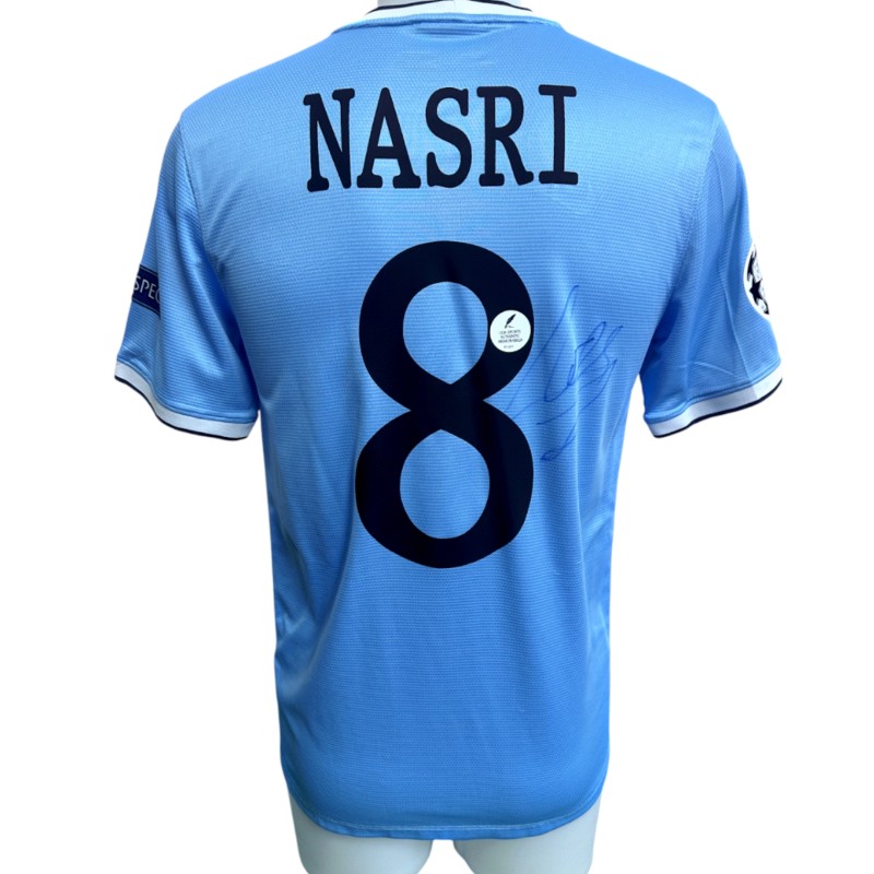 Nasri's Manchester City Signed Official Shirt, UCL 2013/14