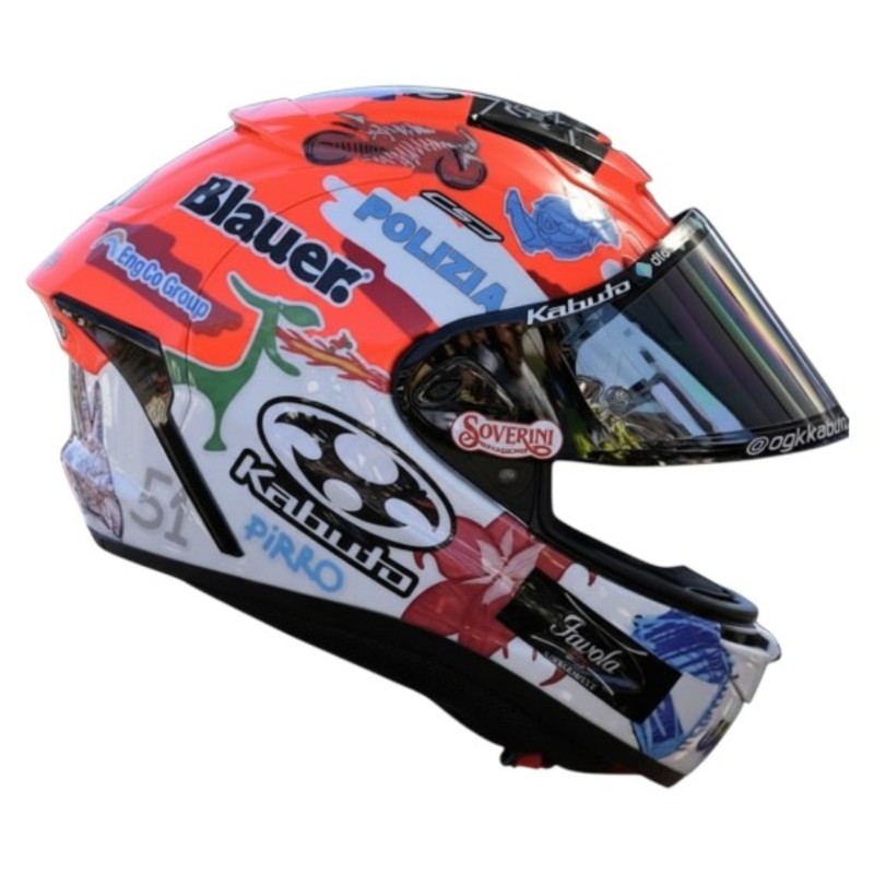 Casco Kabuto - Indossato e Autografato da Michele Pirro