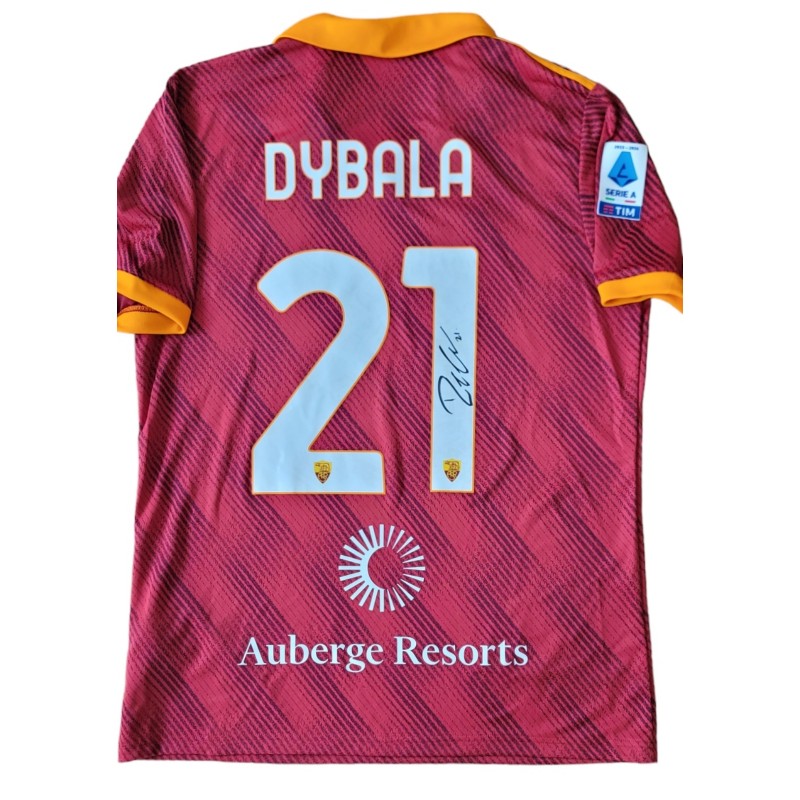 Dybala's Signed Match-Issued Shirt, Lazio vs Roma 2023