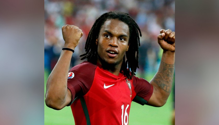 Sanches' Official Portugal Signed Shirt, 2016 
