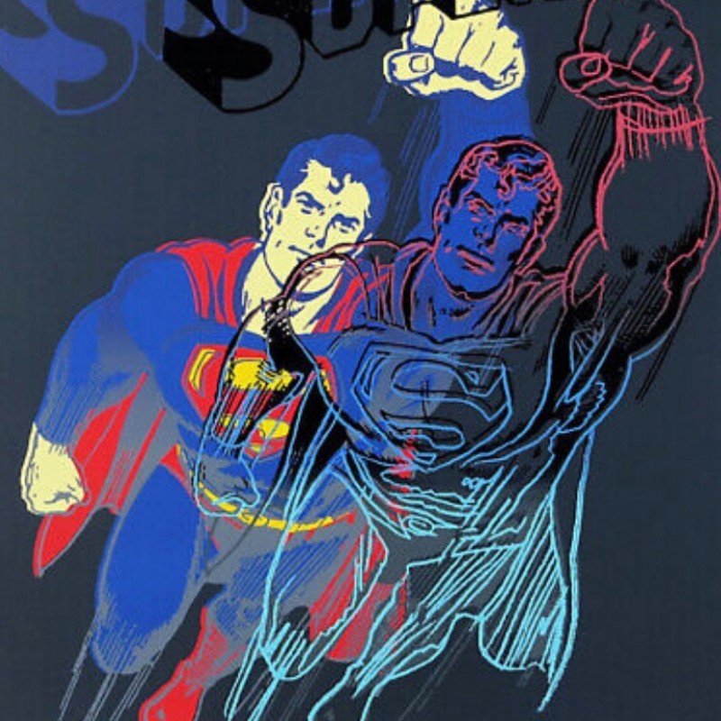 'Superman' Unsigned Screenprint by Andy Warhol 