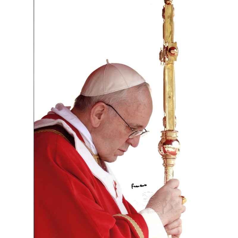  Official photograph signed by Pope Francis