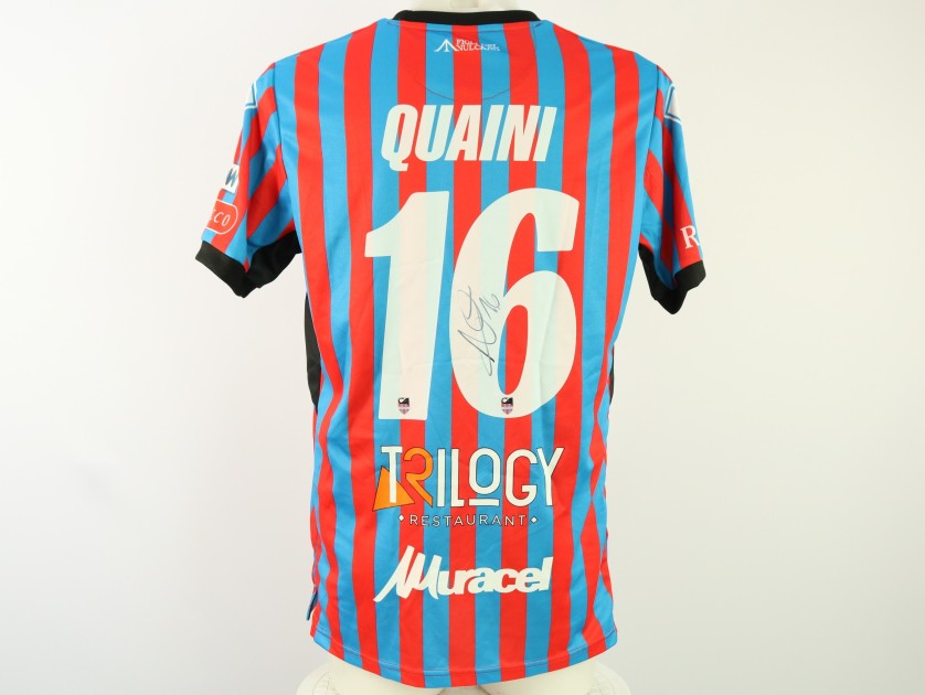 Quaini's unwashed Signed Shirt, Catania vs Messina 2024 