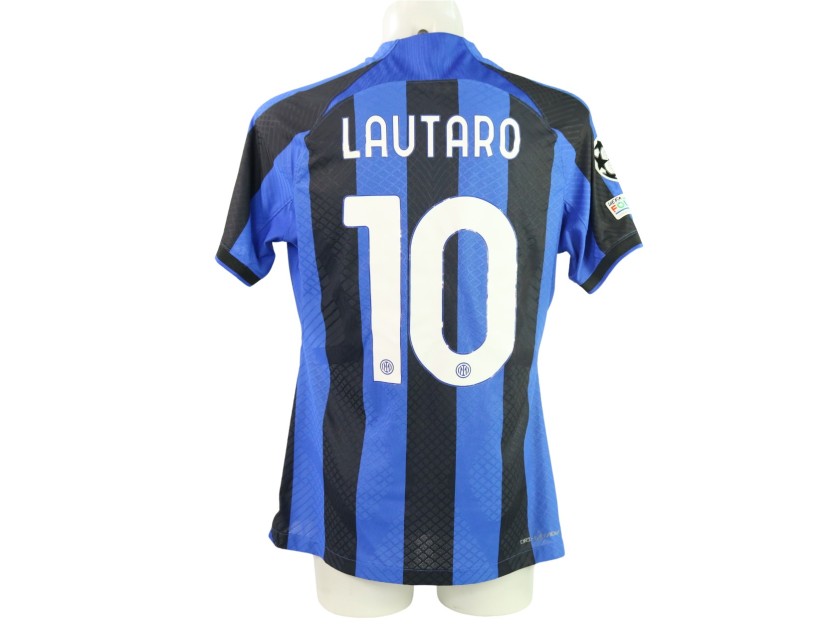 Lautaro Martinez's Issued Shirt - Manchester City vs Inter, Champions League Final 2023