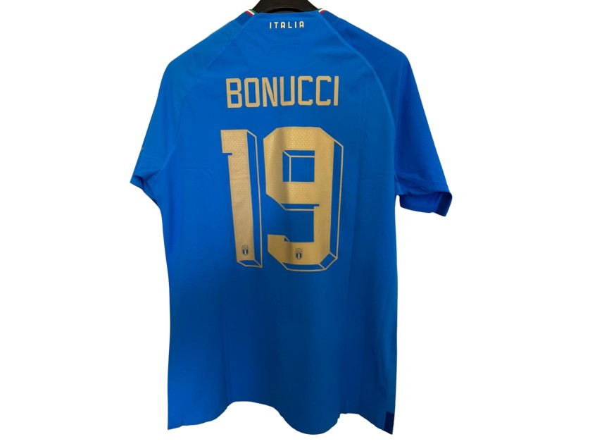 Bonucci's Albania vs Italy Match-Issued Shirt, 2022