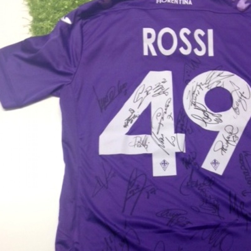 Maglia Fiorentina di Rossi autografata dalla squadra