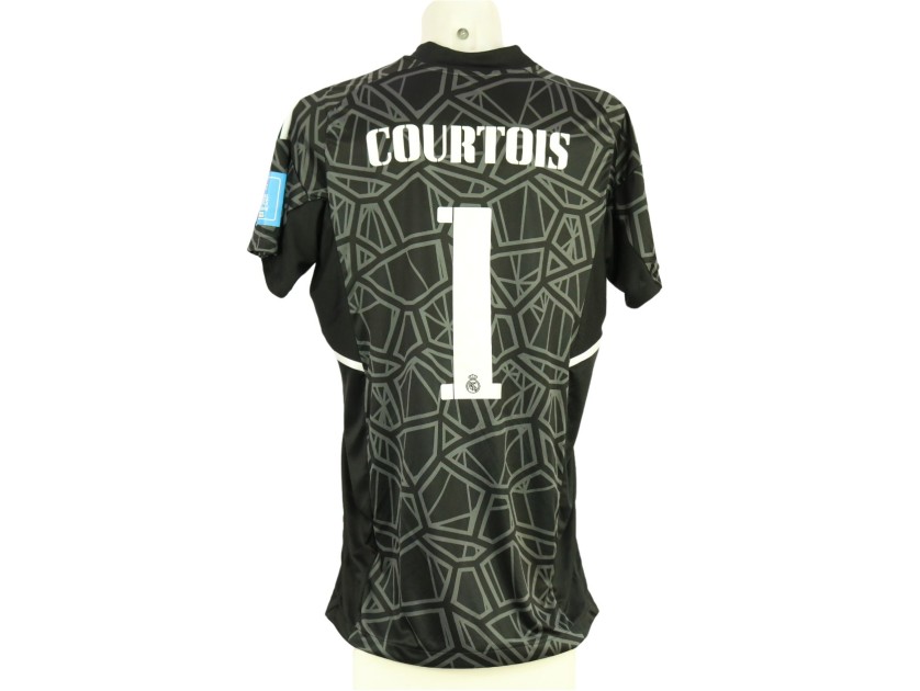 Maglia Courtois Real Madrid, preparata Club WC 2022