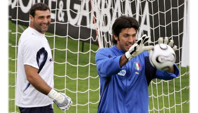 Italy Training Shirt, 2006 - Signed by Gigi Buffon
