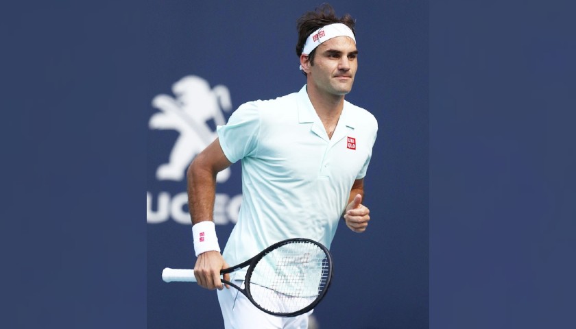 Roger Federer's Signed Match Socks 