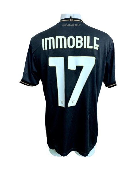 Immobile's Celebratory Match-Issued Shirt, Lazio vs Cremonese 2023