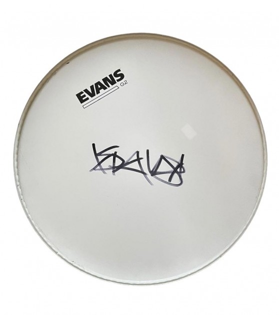 Travis Barker of Blink-182 Signed Drumskin