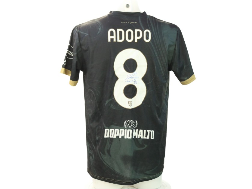 Adopo's Signed Unwashed Shirt, Lazio vs Cagliari 2024