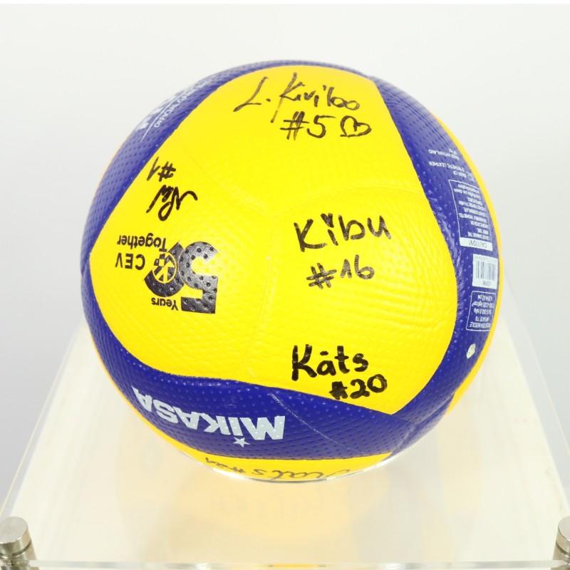 Official ball at Eurovolley 2023 autographed by the Estonian Women's National Team