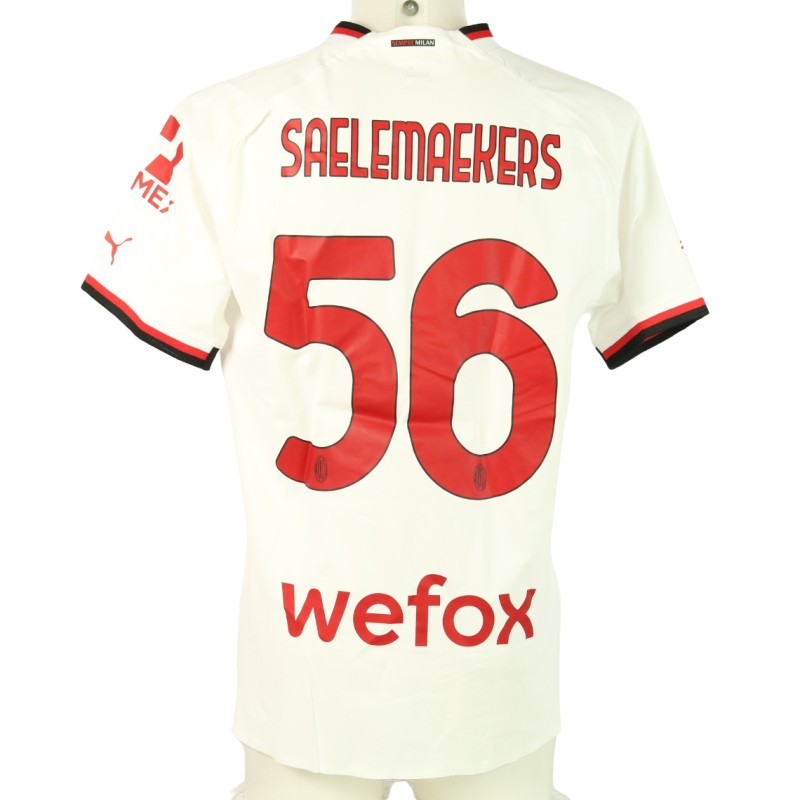 Saelemaekers's AC Milan Match Shirt, 2022/23