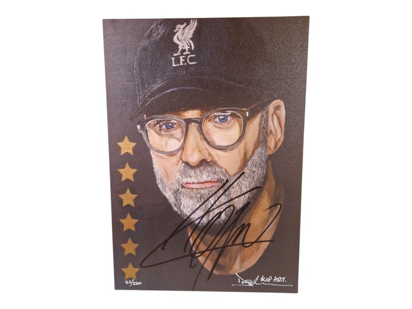 Jurgen Klopp Signed Liverpool Kop Art - Limited Edition