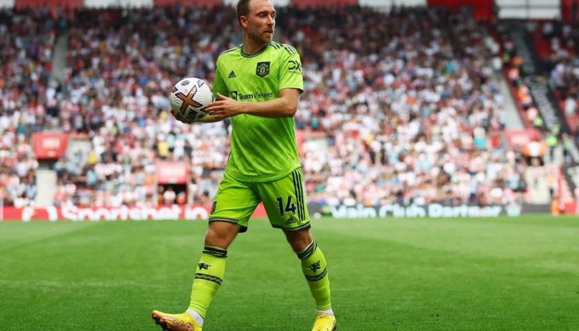 Christian Eriksen's Manchester United Signed Third Shirt - 2022/23