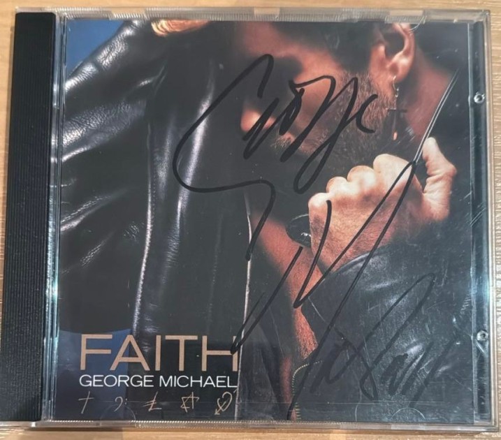 George Michael Signed Faith CD