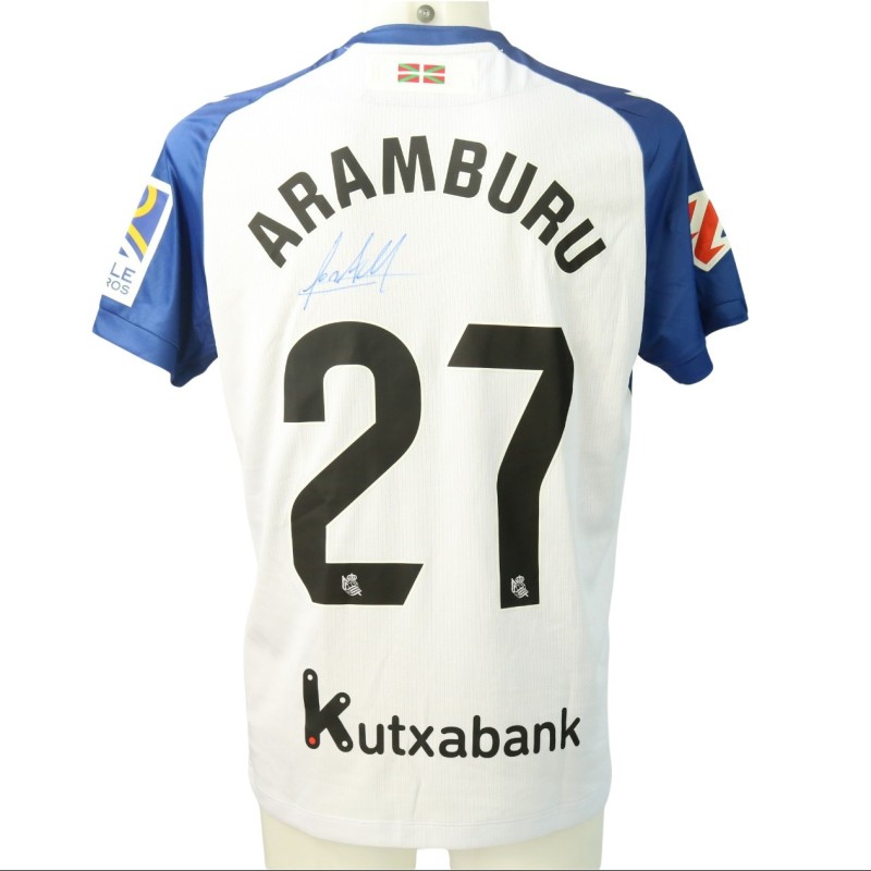 Aramburu's Signed Unwashed Shirt, Real Sociedad vs Real Madrid 2024 "Chillida Limited Edition"