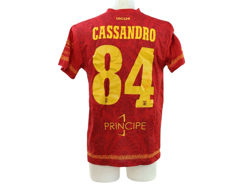 Cassandro's Signed Unwashed Shirt, Catanzaro vs Palermo 2025