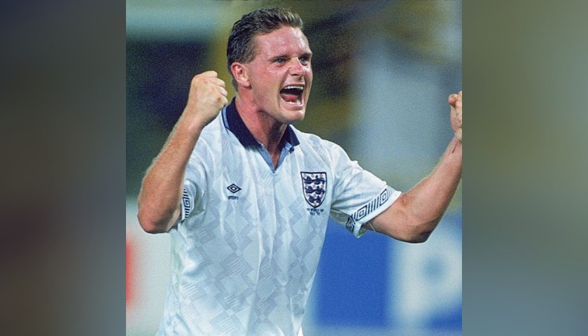 Gascoigne's Official England Signed Shirt, 1990