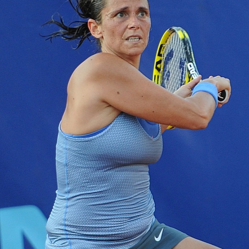 Completo tennis Roberta Vinci indossato ed autografato